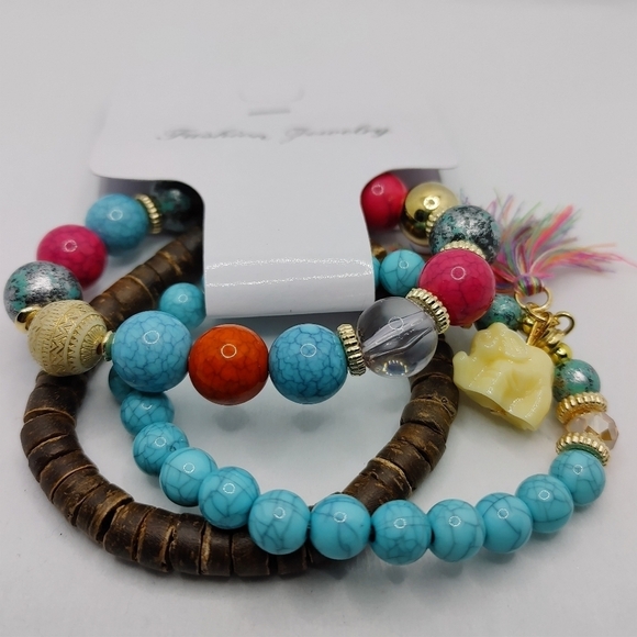 Host Pick 3 PC boho bracelet set - Picture 1 of 5